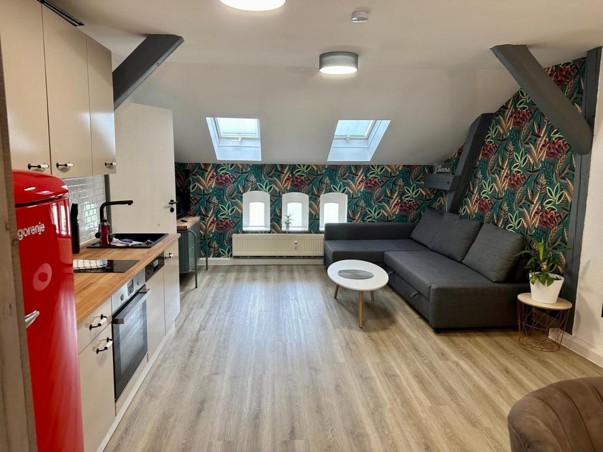 Apartment Zum Bunten Schmetterling Inkl. Parkplatz 埃尔福特 外观 照片